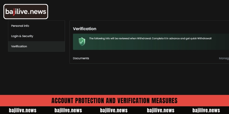 Account protection and verification measures